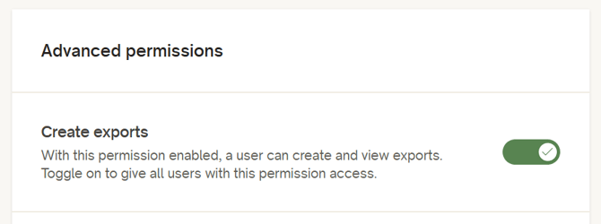 export advanced permissions